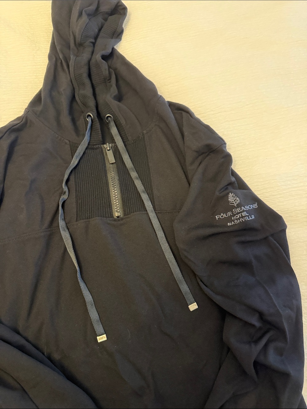Four Seasons Black Half-Zip Hoodie